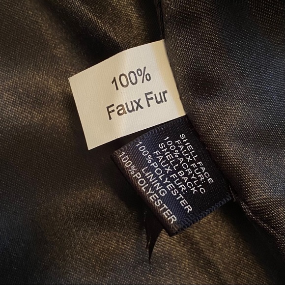 EXPRESS Faux Fur vest, black, XS - Picture 5 of 5